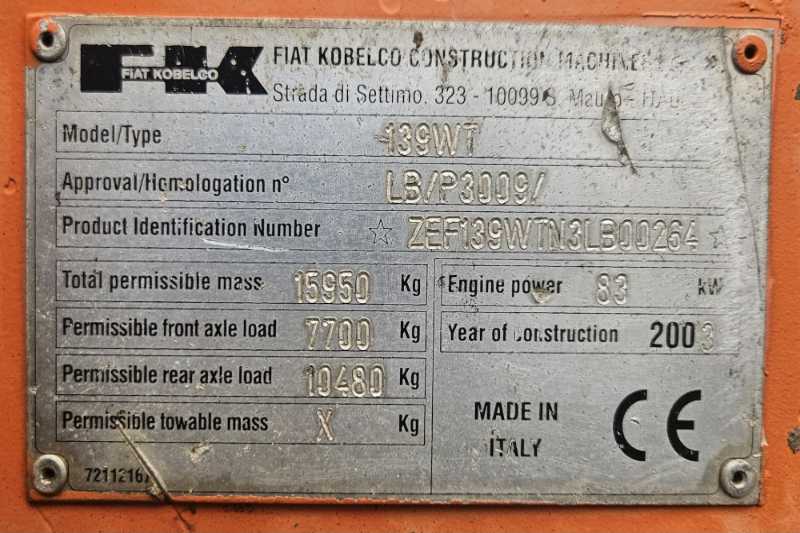 OmecoHub - Immagine FIAT KOBELCO E145W